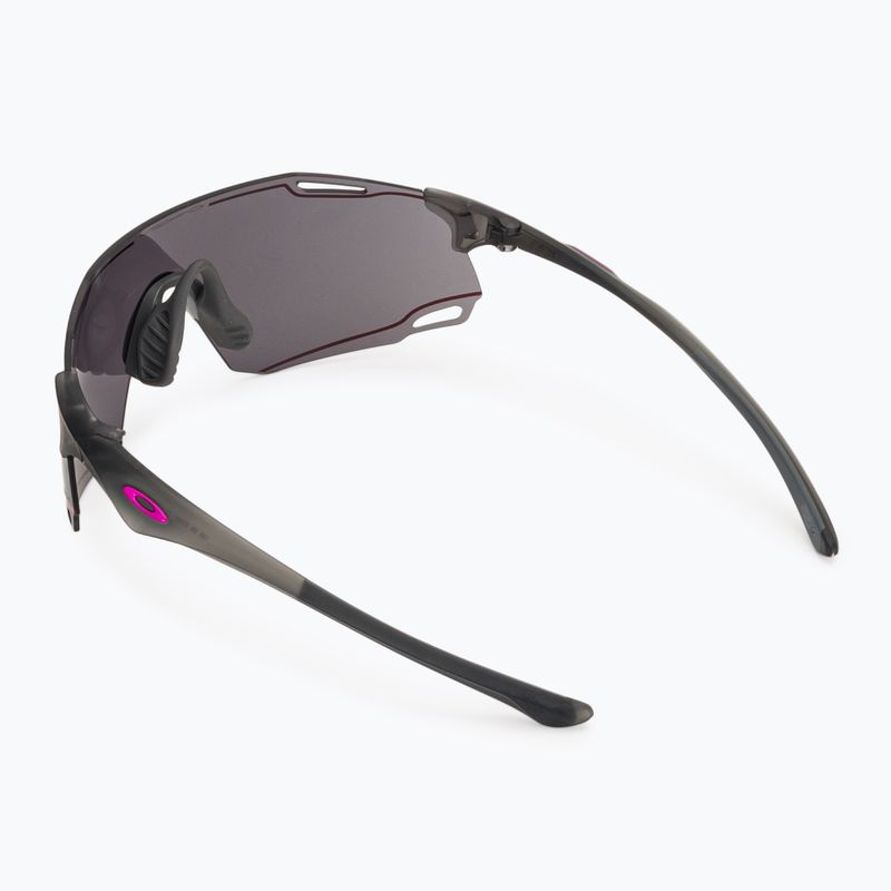 Occhiali da sole Oakley Cybr Dyno matte grey smoke/prizm grey with pink ink 2