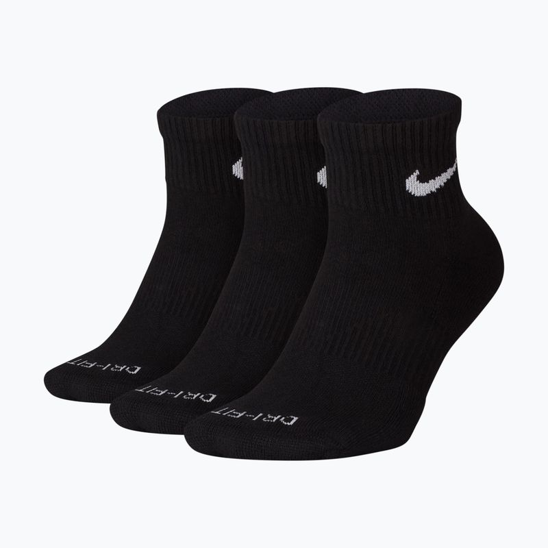 Calzini Nike Everyday Plus Cushioned Ankle 3 paia black/white