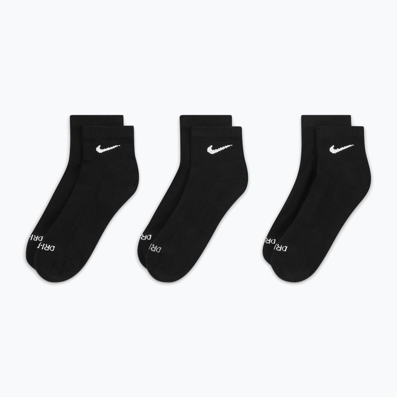 Calzini Nike Everyday Plus Cushioned Ankle 3 paia black/white 3