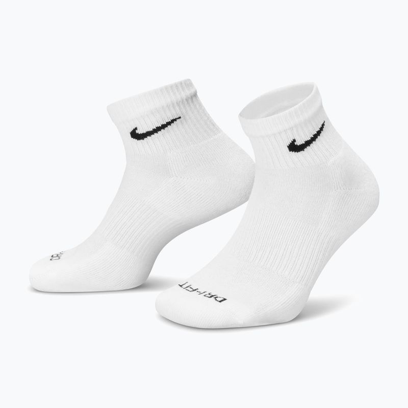 Calzini Nike Everyday Plus Cushioned Ankle 3 paia white/black 3