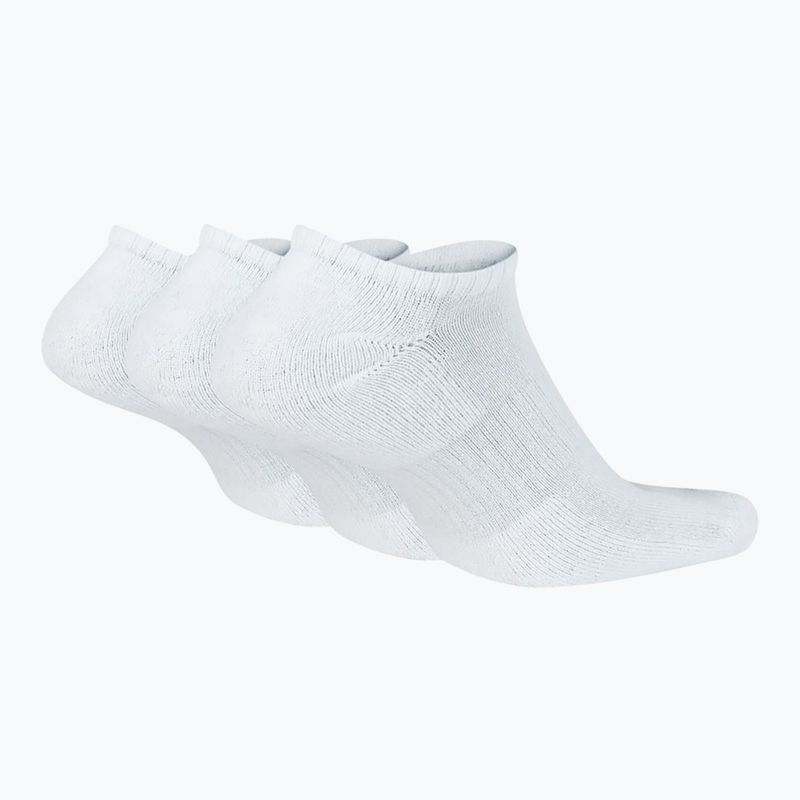 Calzini da allenamento Nike Everyday Cushioned 3 paia bianco/nero 2