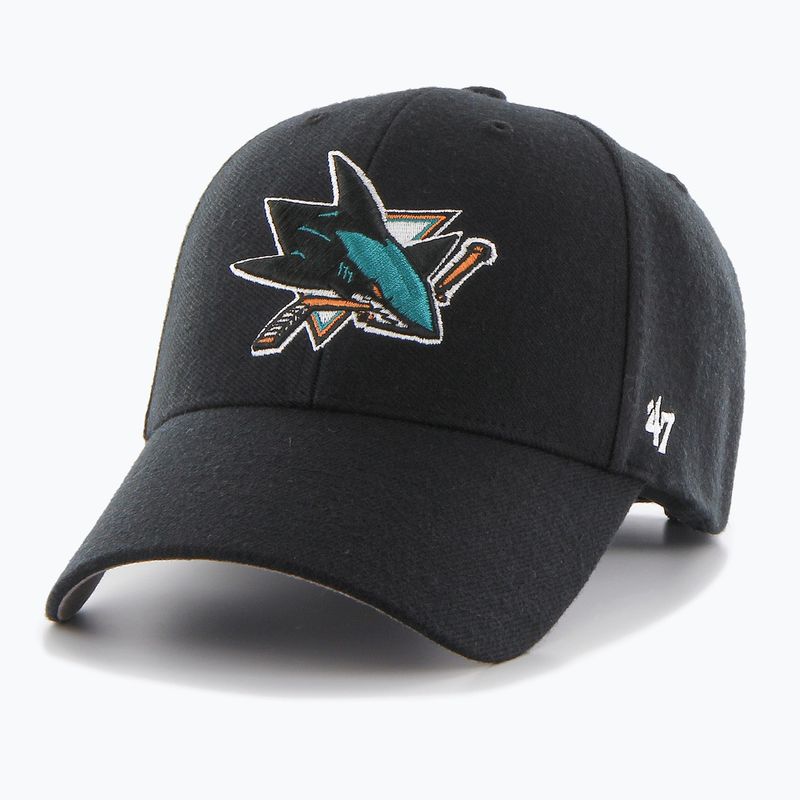 47 Brand NHL San Jose Sharks Cappello da baseball MVP nero