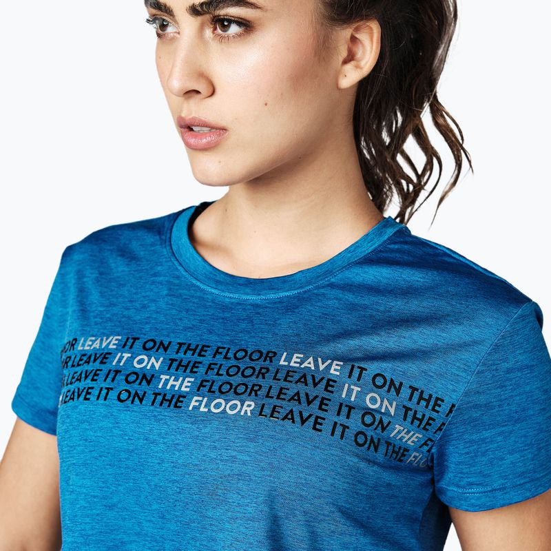 Top da allenamento da donna STRONG ID Crop Knit Tee blu 4
