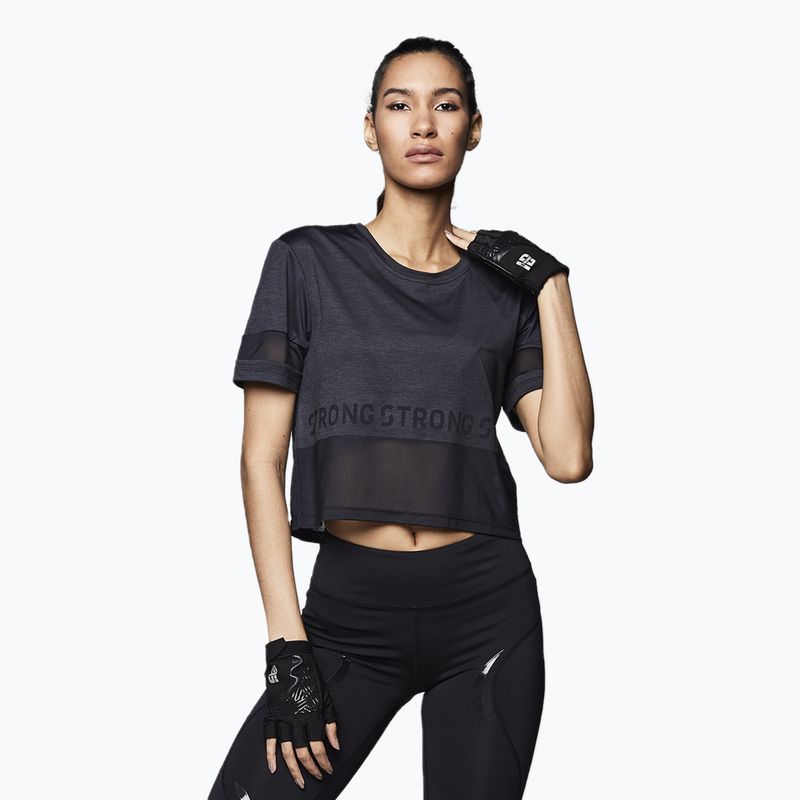 Maglietta da allenamento da donna STRONG ID Varsity Style Knit nero