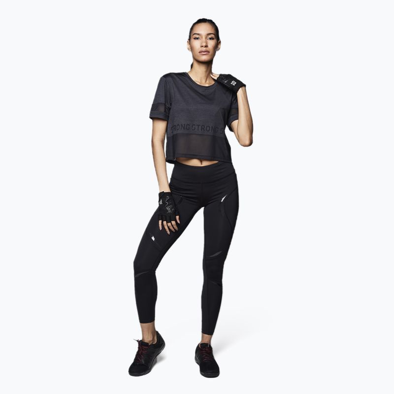 Maglietta da allenamento da donna STRONG ID Varsity Style Knit nero 2