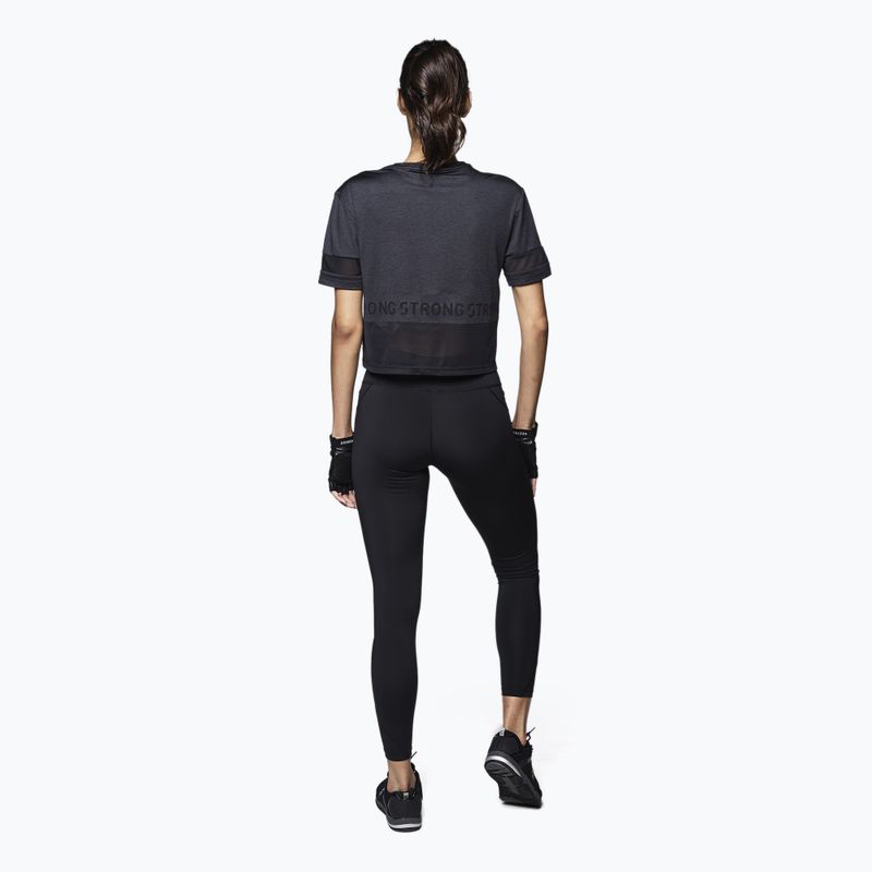 Maglietta da allenamento da donna STRONG ID Varsity Style Knit nero 4