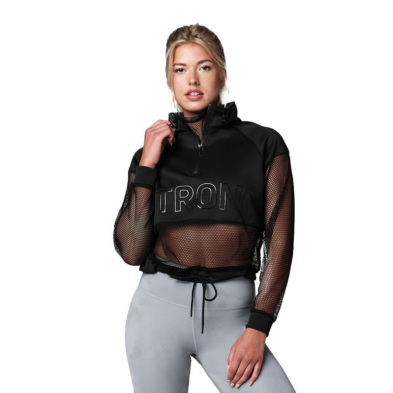 Felpa STRONG ID donna Z1T02526 nero