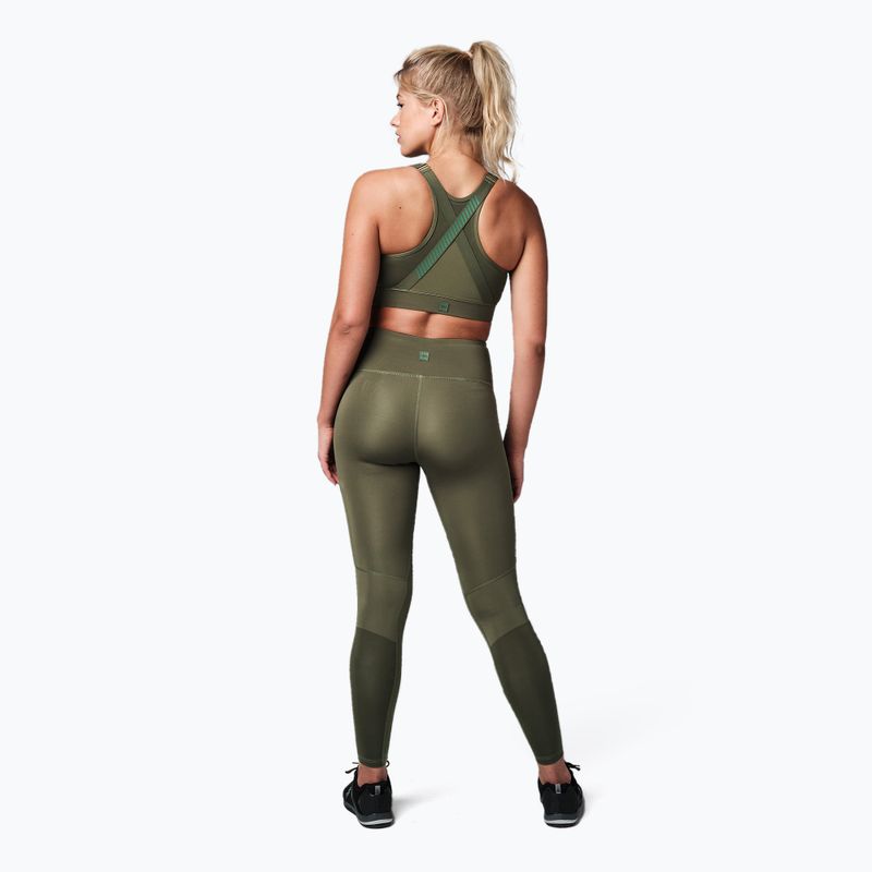 Leggings donna STRONG ID Performance oliva 4