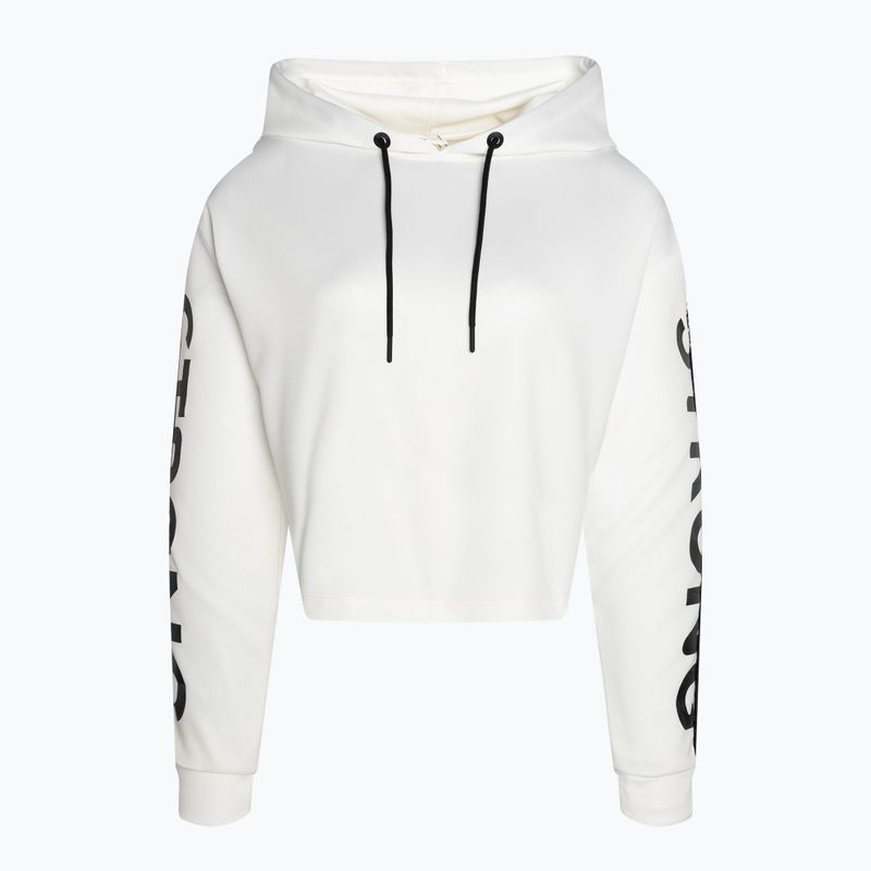 Felpa STRONG ID Branded Crop Donna Bianco 6