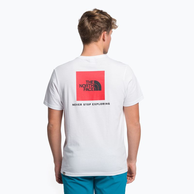 Maglietta The North Face Redbox da uomo, bianco 4