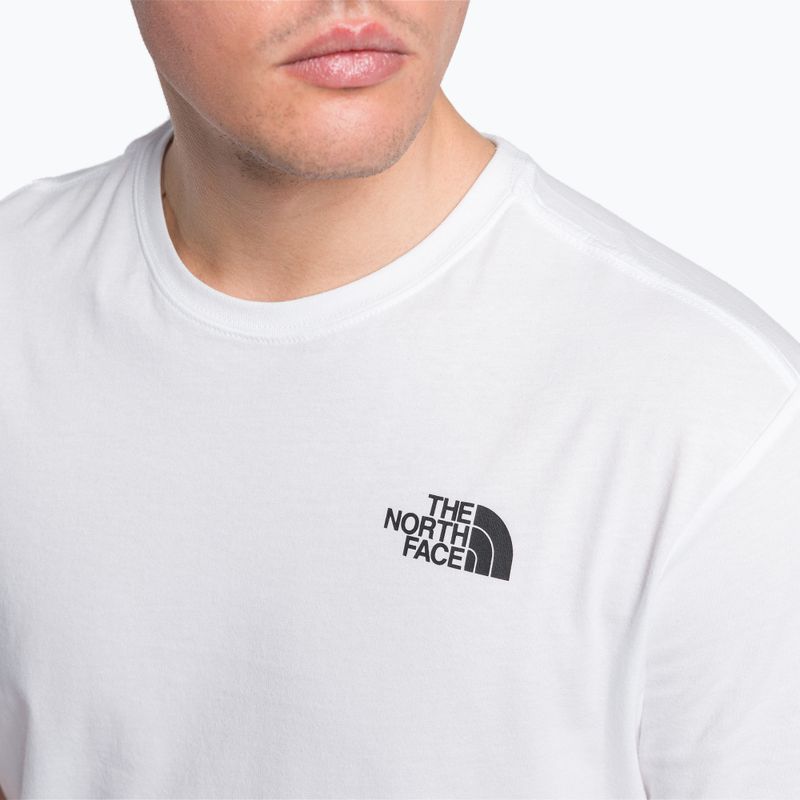 Maglietta The North Face Redbox da uomo, bianco 5