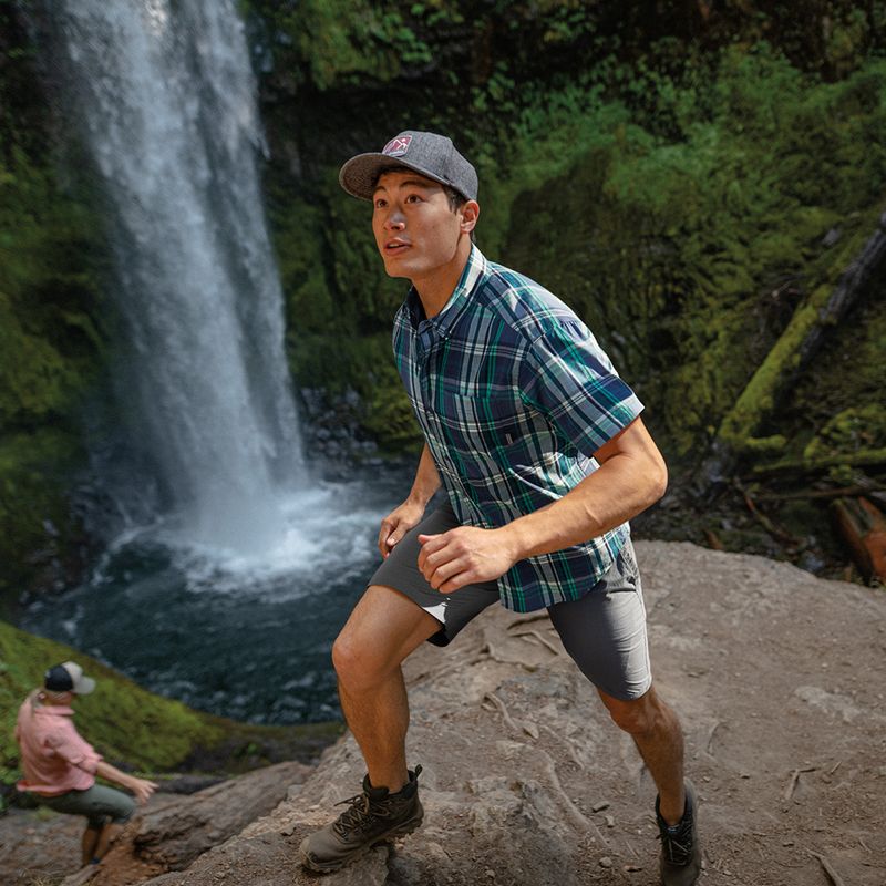 Pantaloncini da trekking Columbia Washed Out da uomo, grigio cenere 8