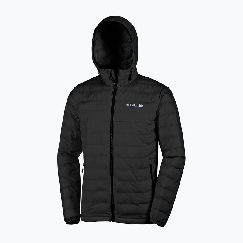 Piumino Columbia Powder Lite da uomo con cappuccio nero 2