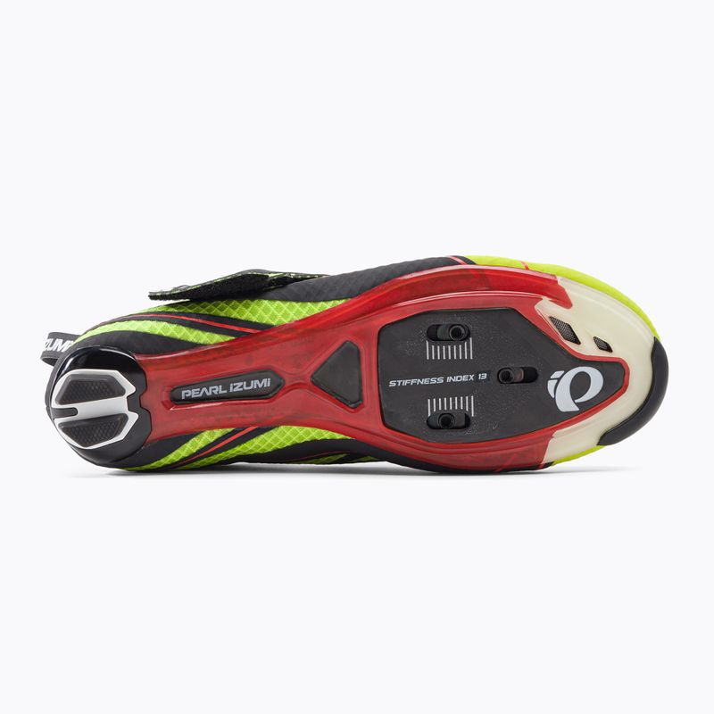 Scarpe da triathlon PEARL iZUMi Tri Fly PRO V3 Uomo, lime punch/nero 4