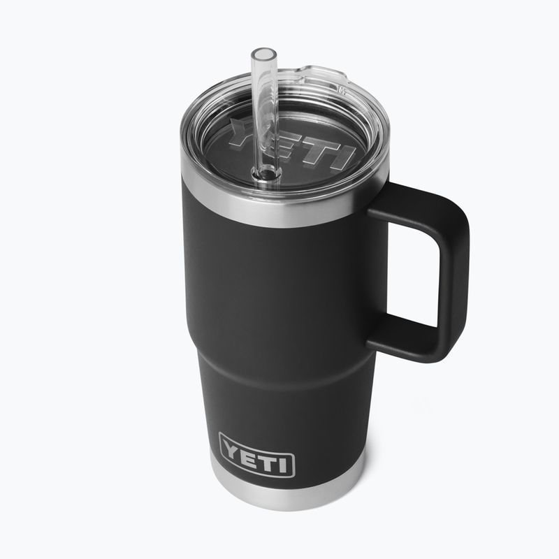 Borraccia termica YETI Rambler Straw 739 ml black 3