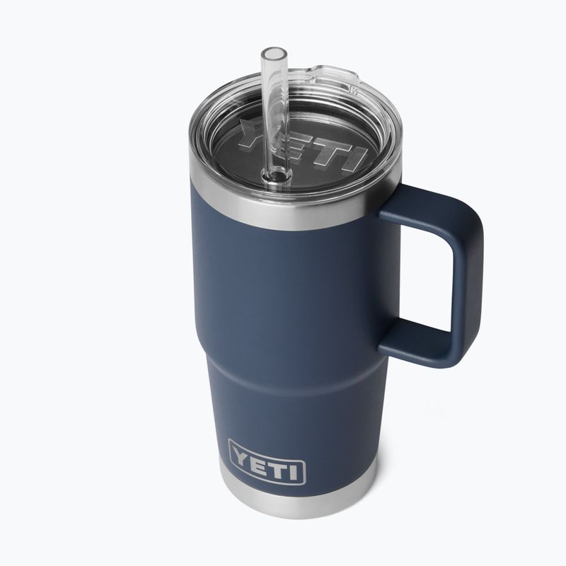 Borraccia termica YETI Rambler Straw 739 ml navy 3