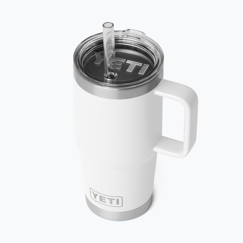 Borraccia termica YETI Rambler Straw 739 ml white 3