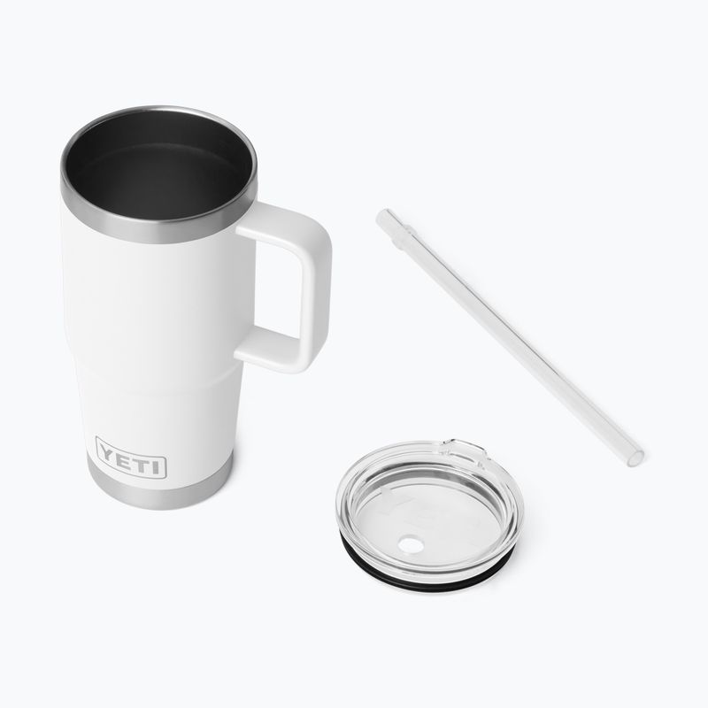 Borraccia termica YETI Rambler Straw 739 ml white 4