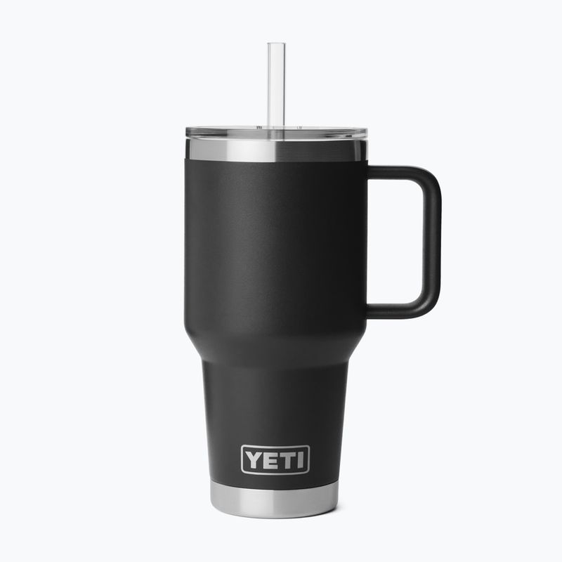 Borraccia termica YETI Rambler Straw 1000 ml black