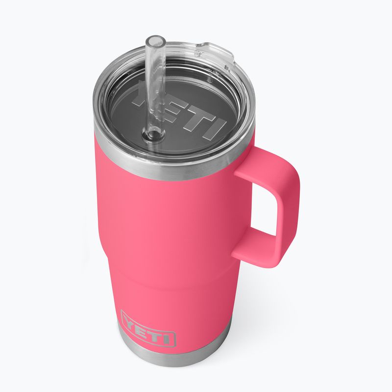 Borraccia termica YETI Rambler Straw 739 ml tropical pink 3