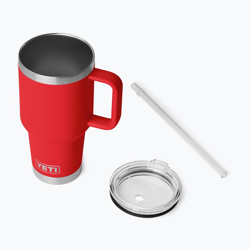 Borraccia termica YETI Rambler Straw 1000 ml rescue red 4