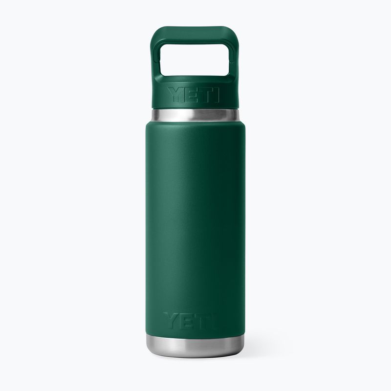 Borraccia termica YETI Rambler Straw 769 ml black forest green 2