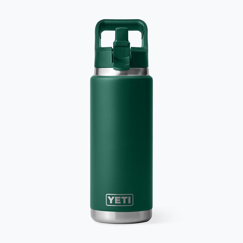 Borraccia termica YETI Rambler Straw 769 ml black forest green 3