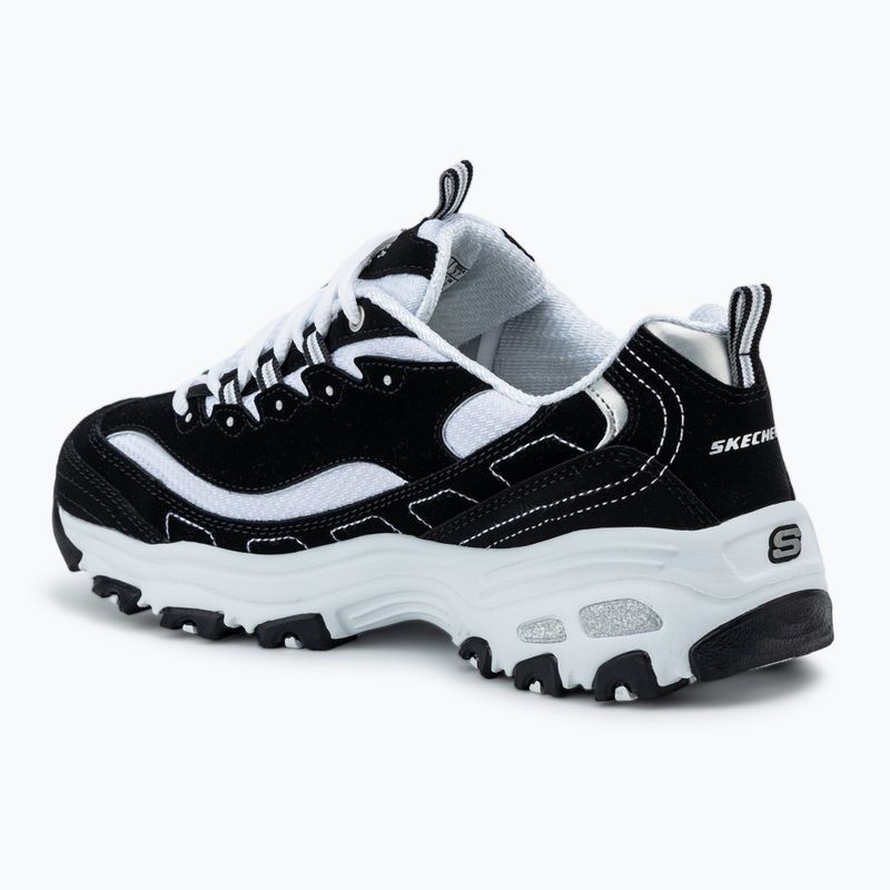 SKECHERS scarpe da donna D'Lites Biggest Fan nero/bianco/argento 3