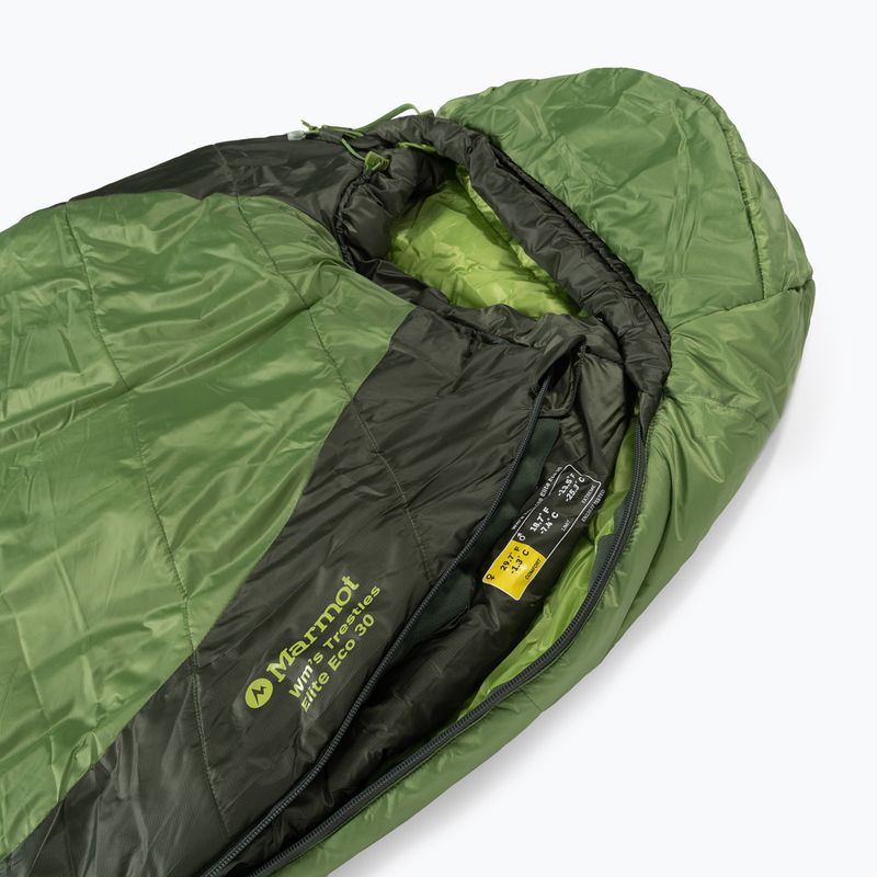 Sacco a pelo Marmot Trestles Elite Eco 30 da donna 203 cm wheatgrass/crocodile 5
