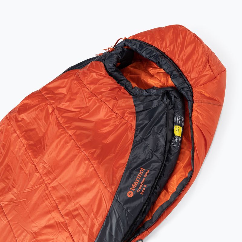 Sacco a pelo Marmot Trestles Elite Eco 0 arancione/acciaio scuro 5
