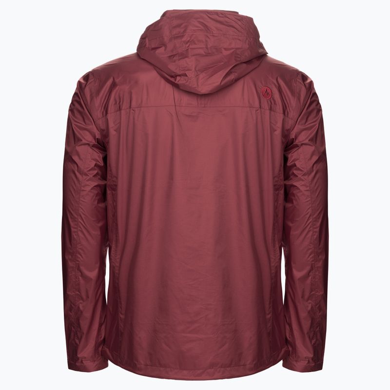 Giacca da pioggia Marmot PreCip Eco da uomo rosso scuro 2