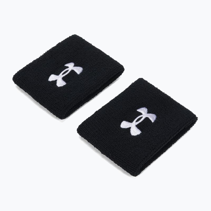 Polsini Under Armour Performance da uomo 2 pezzi bianco/nero