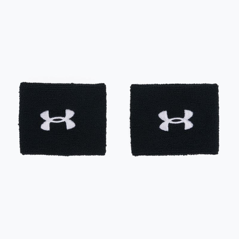 Polsini Under Armour Performance da uomo 2 pezzi bianco/nero 2