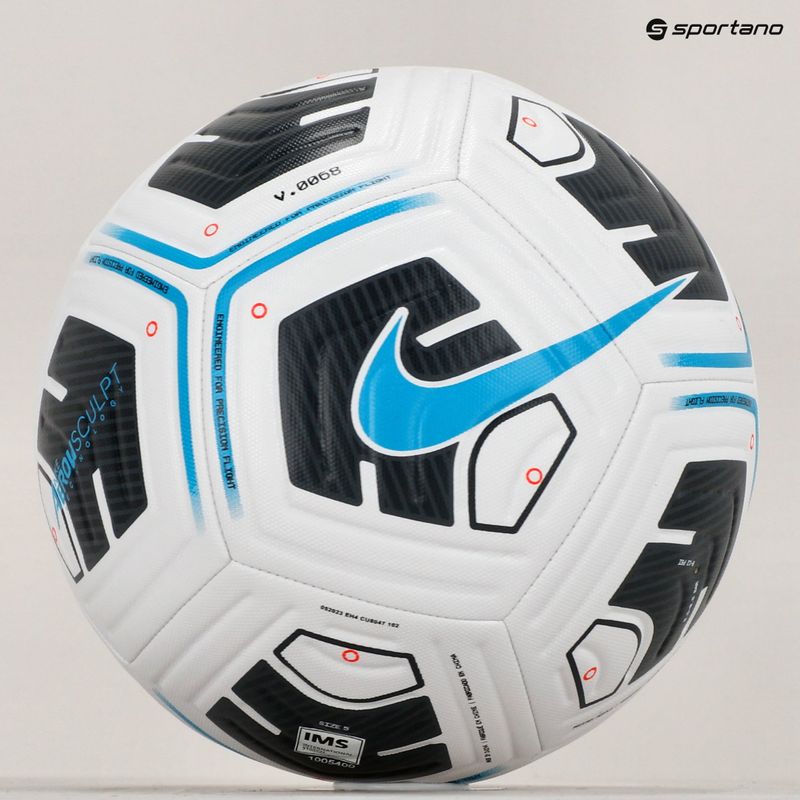Nike Academy Team bianco / nero / azzurro fury calcio dimensioni 5 5