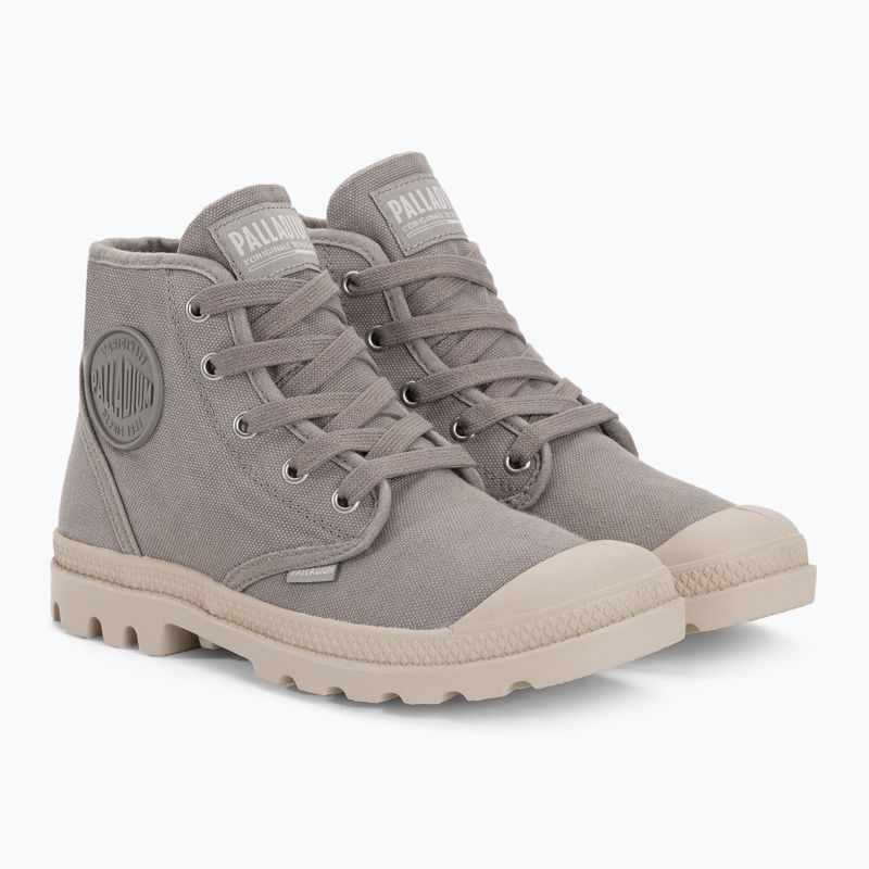 Scarpe Palladium Pampa HI donna in flanella grigia 4