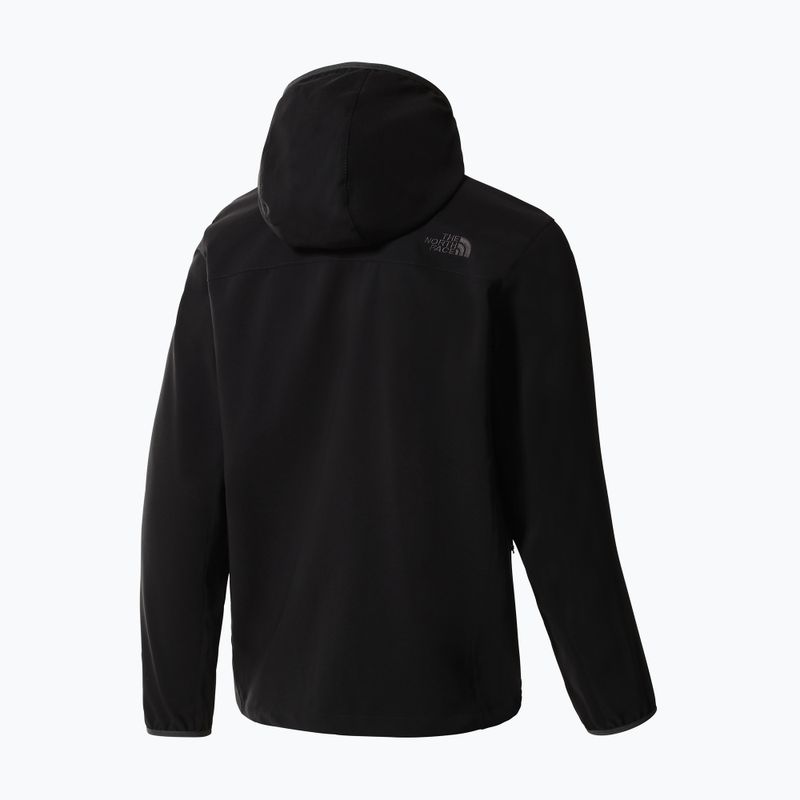 Giacca softshell da uomo The North Face Nimble Hoodie nero 8