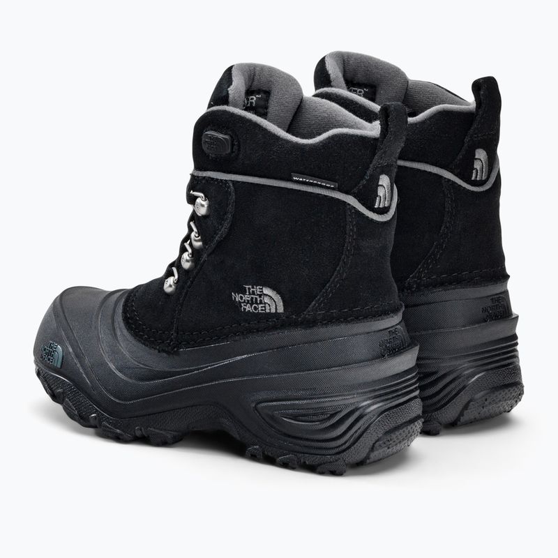 Stivali da neve per bambini The North Face Chilkat Lace II nero/grigio zinco 3