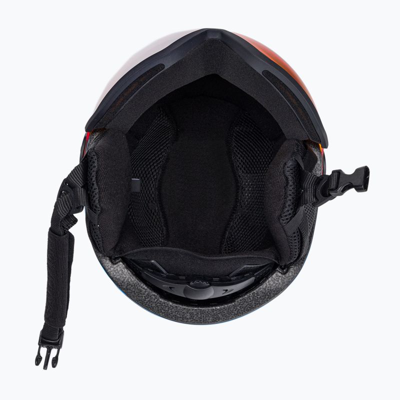 Casco da sci per bambini Salomon Grom Visor nero/arancio tonico 5