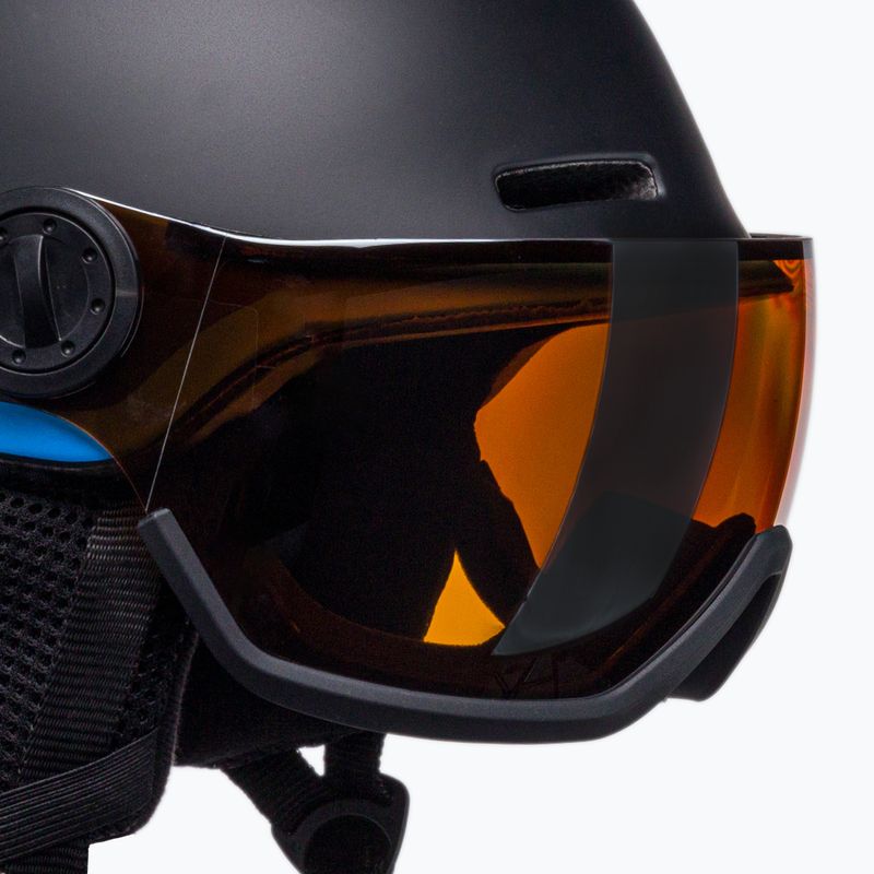 Casco da sci per bambini Salomon Grom Visor nero/arancio tonico 6