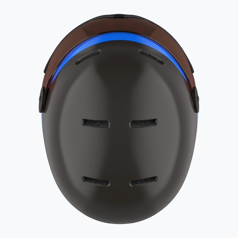 Casco da sci per bambini Salomon Grom Visor nero/arancio tonico 11