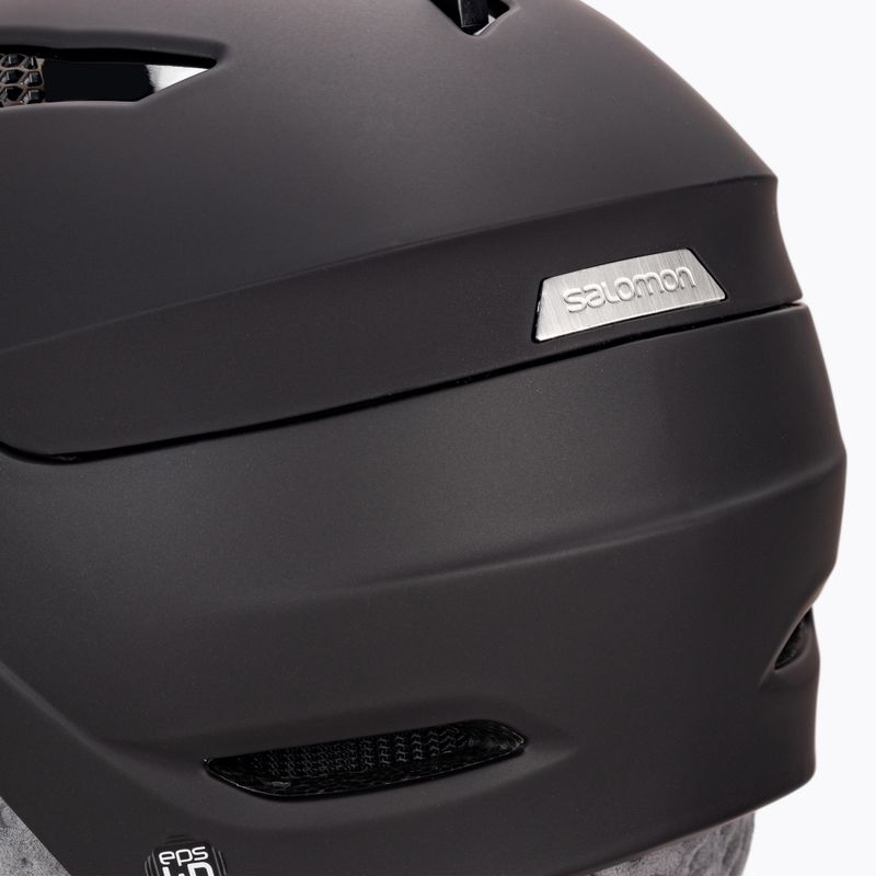 Casco da sci donna Salomon Mirage nero/oro solare 7