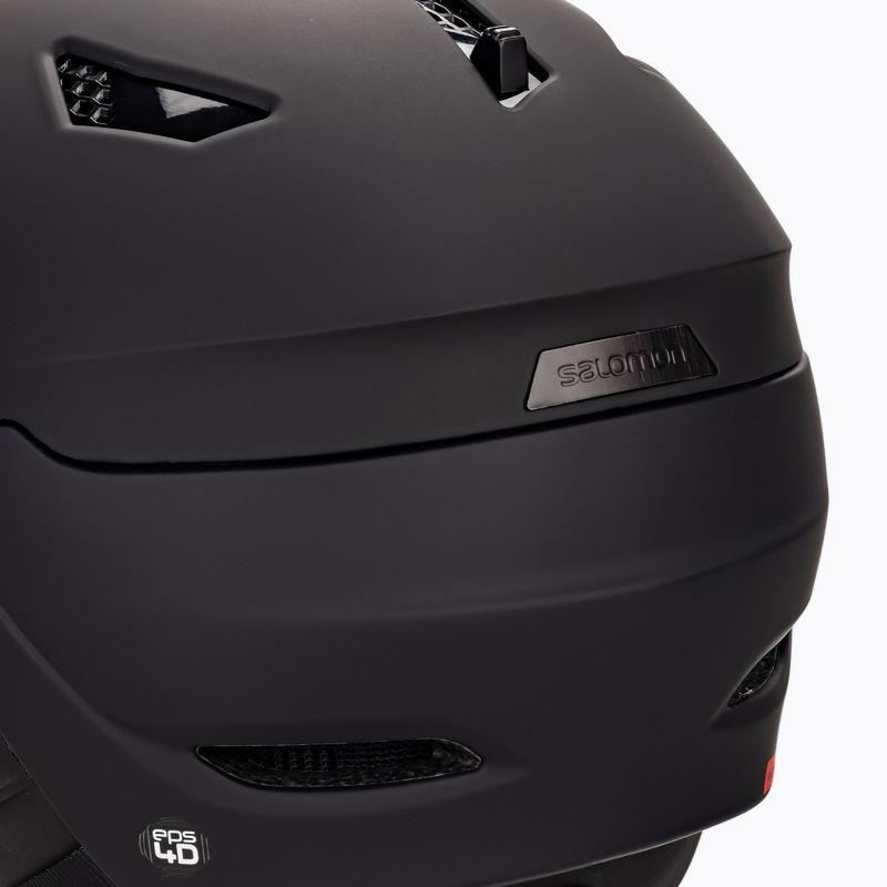 Casco da sci Salomon Driver nero/rosso/accento solare 6