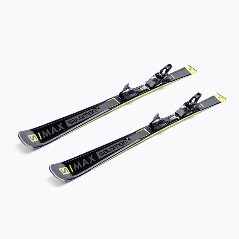 Sci da discesa Salomon S/MAX 10 + attacchi E Z12 GW nero/giallo 4