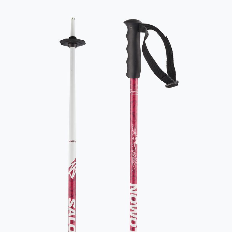 Salomon Brigade Jr bastoncini da sci per bambini rosa 7