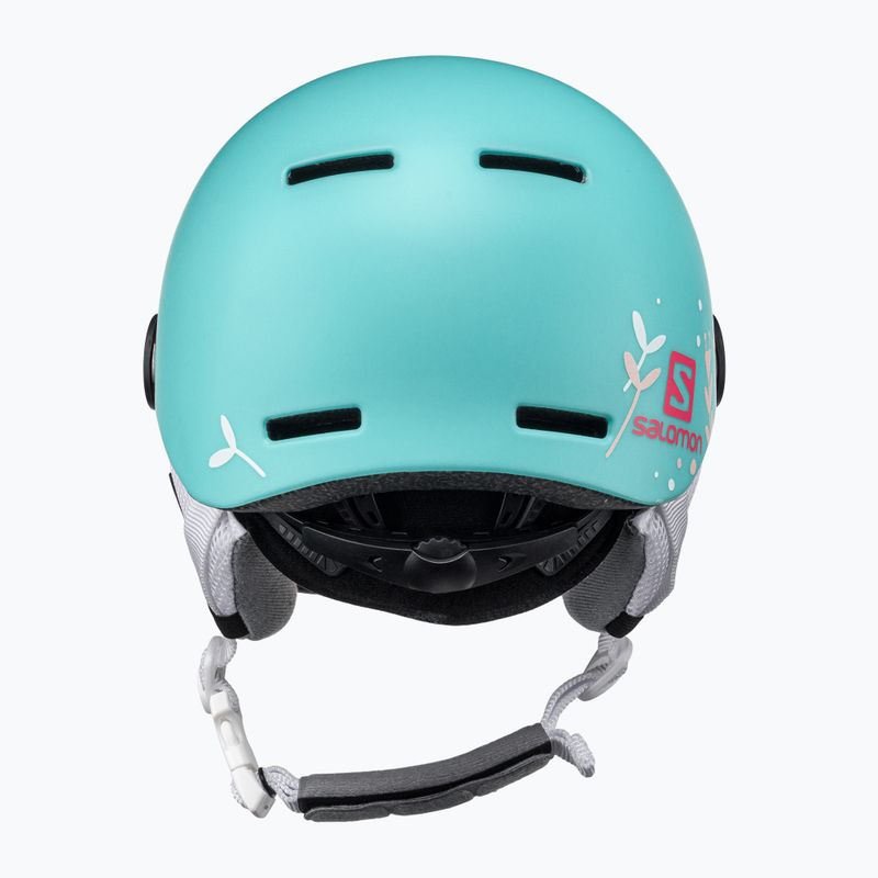 Casco da sci per bambini Salomon Grom Visor aruba lucido/arancio tonico 3
