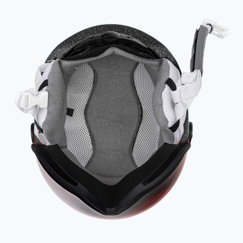 Casco da sci per bambini Salomon Grom Visor aruba lucido/arancio tonico 5