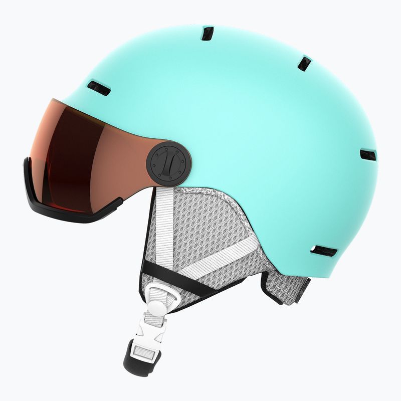 Casco da sci per bambini Salomon Grom Visor aruba lucido/arancio tonico 9