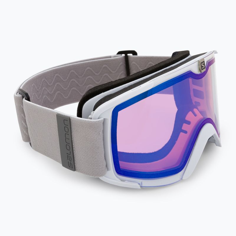 Salomon Xview Photo occhiali da sci bianco/azzurro