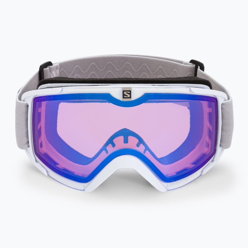 Salomon Xview Photo occhiali da sci bianco/azzurro 2