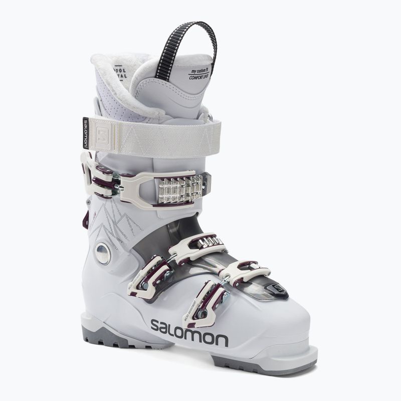 Scarponi da sci da donna Salomon Qst Access 60 W bianco/antracite/bordeaux transluent